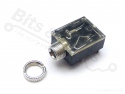 Jack connector/socket 3,5 mm female stereo met aan/uit functie